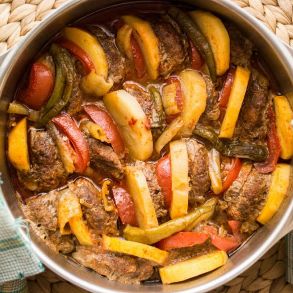 طريقة عمل صينية الكفتة بالبطاطس