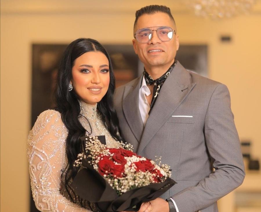 شاهد بالفيديو ..  حسن شاكوش وخطيبته يرقصان على أنغام "بنت الجيران"