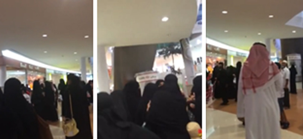 فيديو: امرأة تنهال بالشتم على عامل تحرش بابنها في أحد أسواق الرياض