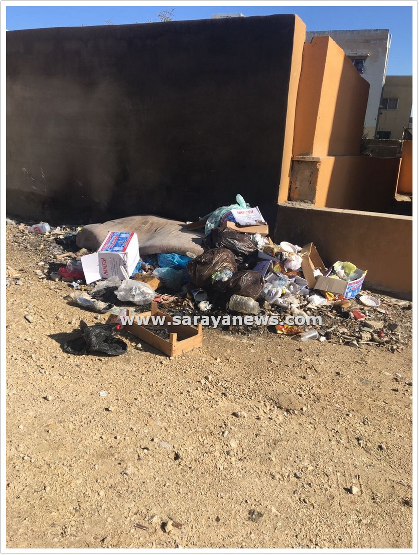 بالصور  ..  مطالبات بوضع حد لظاهرة انعدام النظافة في بعض مناطق مادبا