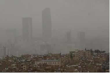 متى ينتهي تأثير المنخفض الجوي عن الأردن؟