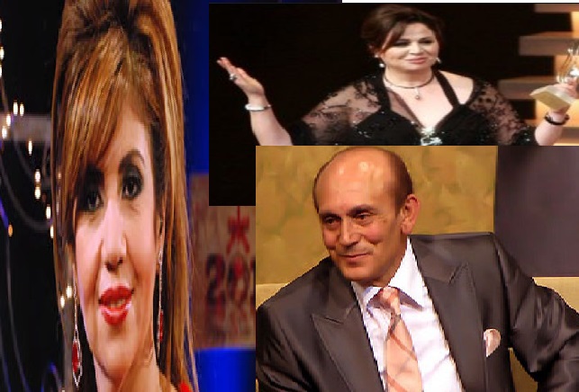 نجاة الفنانة إلهام شاهين ومحمد صبحي و الاعلامية بوسي بعد سقوط قذيفة بجانبهم في دمشق