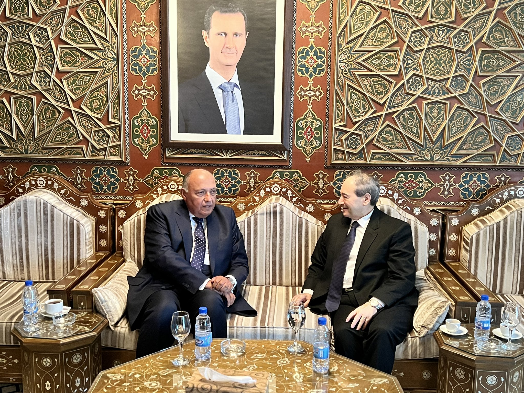 وصول وزير الخارجية المصري إلى سوريا لأول مرة منذ سنوات