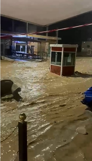 بالفيديو ..  ارتفاع منسوب المياه في الشوبك  ..  وسيول جارفة تحرج المسؤولين