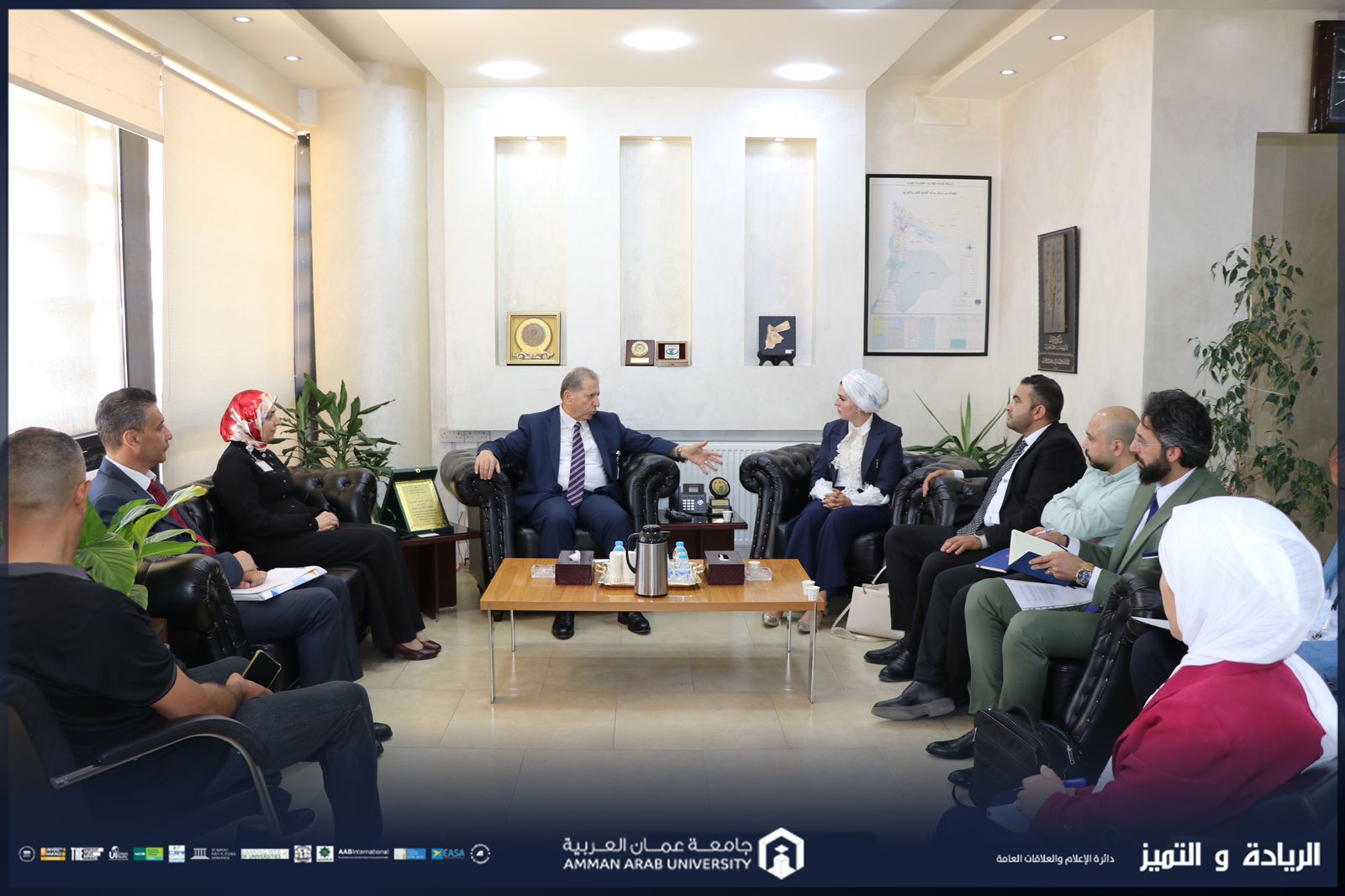 جامعة عمان العربية و"دينارك - Dinarak" يبحثان تعزيز التعاون في ريادة الأعمال والابتكار والخدمات المالية الرقمية
