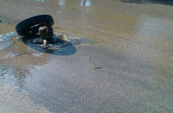 المياه العادمة تغرق شوارع في اربد