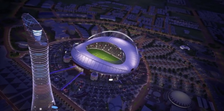 بالصور .. شاهد أول ملاعب كأس العالم 2022 يستضيف نهائي كأس أمير قطر