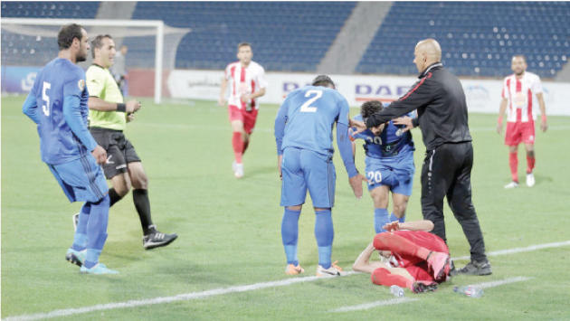 إيقاف حمزة الدردور 6 مباريات وغرامة 1500 دينار