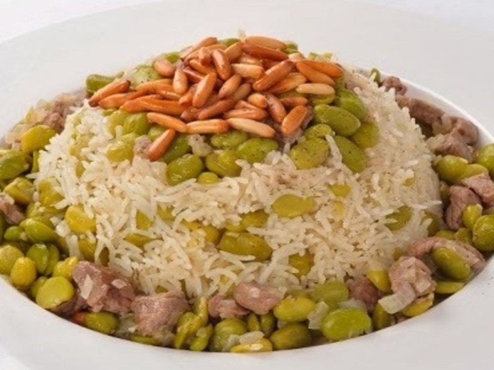 مقلوبة الفول الاخضر