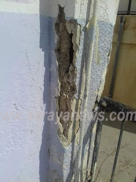 بالصور  ..  مدرسة ربا الضليل المختلطة آيلة للسقوط وتشكل خطرا على (900) طالب وطالبة 