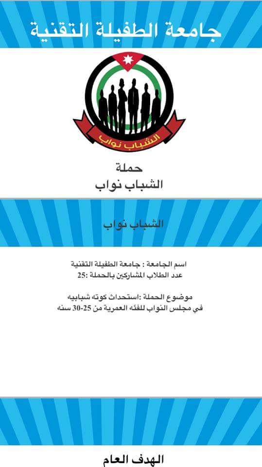 الطفيلة : حملة "شباب نواب"  تعرف عليها  "صور"