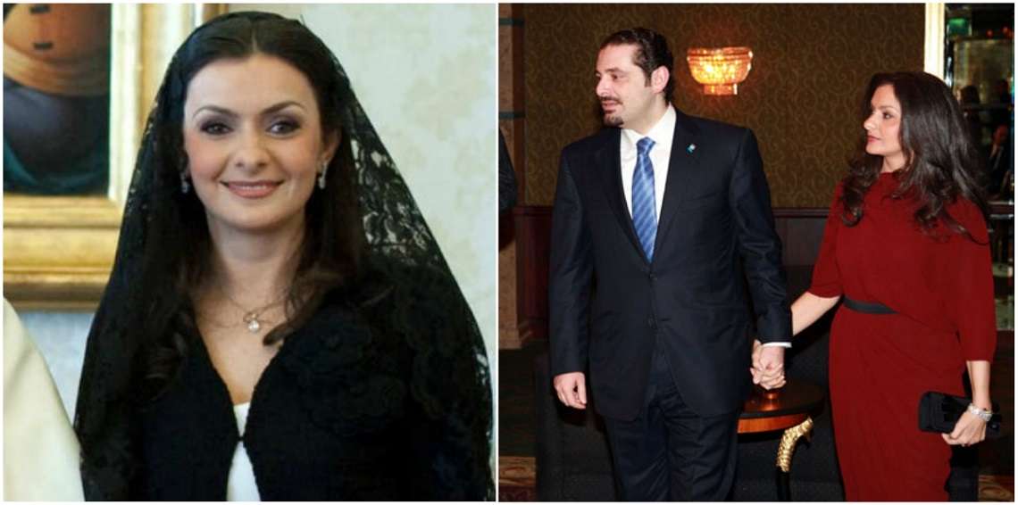 بالصور  ..  تعرف على لارا العظم زوجة سعد الحريري 