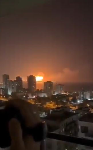 موجه صواريخ إيرانية جديدة تضرب "تل أبيب" ..  فيديو