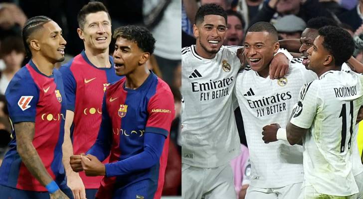 ريال مدريد يتقدم على برشلونة بهدف نظيف