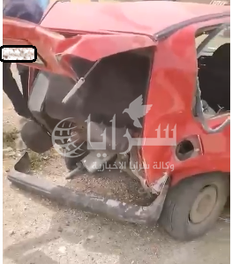 بالفيديو  ..  (4) إصابات بحادث تصادم على طريق الشونة الشمالية 