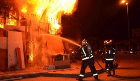 إصابة 6 أشخاص بحريق شب بأحد منزل في جرش 
