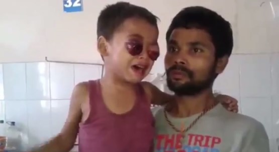 بالفيديو: شفاء طفل يذرف دماً بدل الدموع