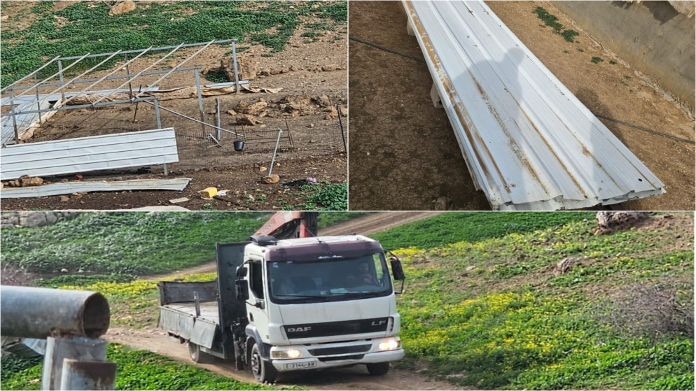 7 عائلات فلسطينية بالأغوار تفكك مساكنها وترحل بسبب اعتداءات المستوطنين