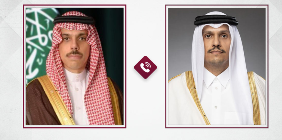 تنسيق سعودي قطري لبحث مستجدات الأوضاع في المنطقة
