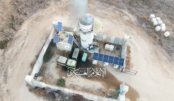 بالفيديو ..  كتائب القسام تستهدف رشاش "يرى ويطلق" شرق غزة 