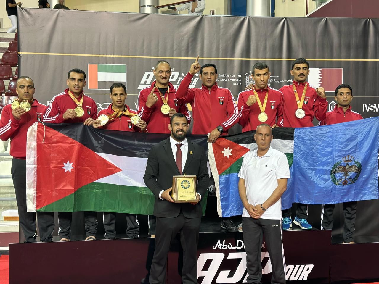 فريق الأمن العام للجوجتسو يحصد الذهب في بطولة الدوحه الإقليمية 