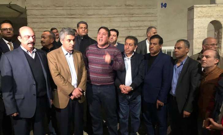 اعتصام أمام نقابة الصحفيين  احتجاجا على توقيف الزميل جهاد ابو بيدر