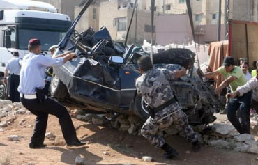 إصابة (4) أشخاص بحادث سير في الزرقاء