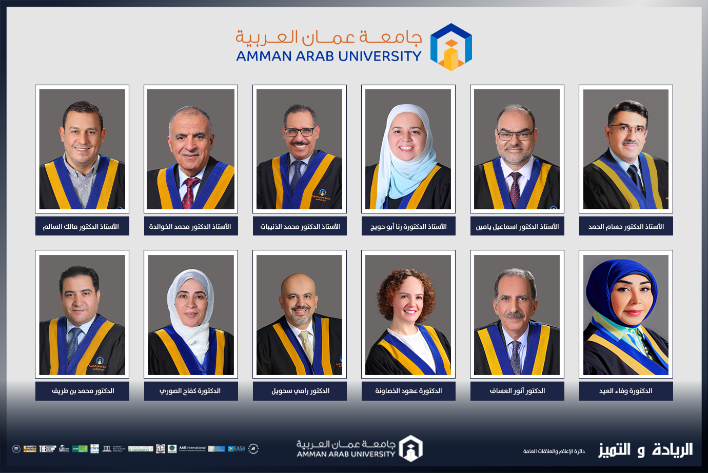 تشكيلات أكاديمية في جامعة عمان العربية