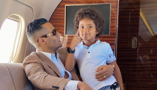 محمد رمضان يحتفل بعيد ميلاد نجله علي ..  هل يشبهه؟