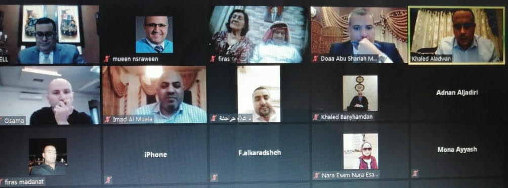 مناقشة رسالة الماجستير رقم (24) عن بعد في "عمان العربية" حول أثر تكنولوجيا المعلومات التنافسية في شركة القدس للتأمين