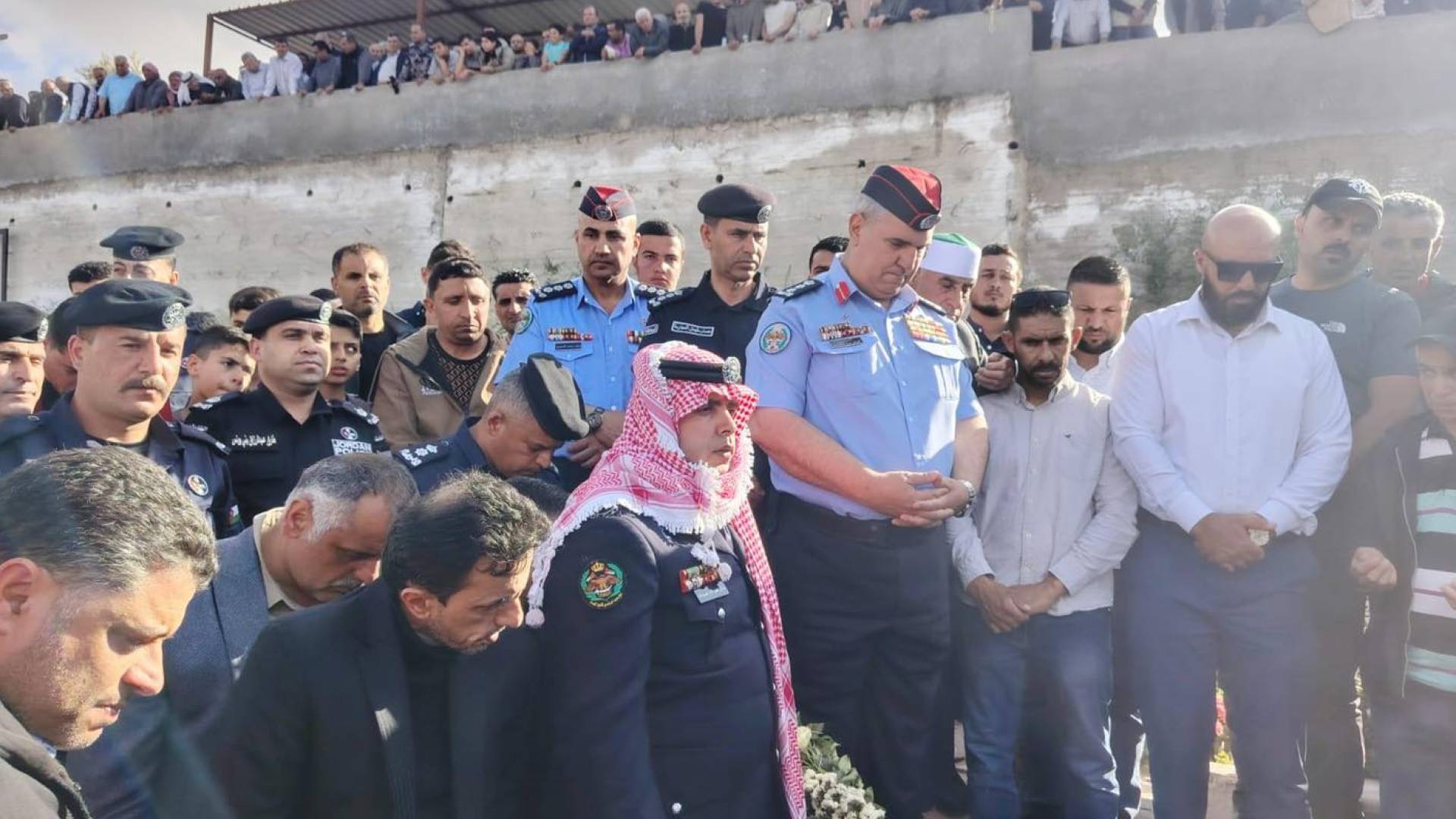 الأمن العام يشارك بتشييع جثمان الملازم ثاني أحمد عبد العزيز علي الوادي