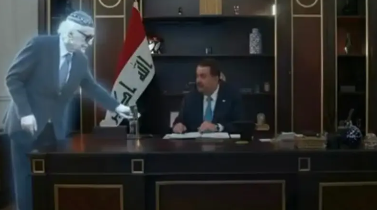 شاعر كبير يقدم الشاي للسوداني ..  فيديو يثير عاصفة في العراق