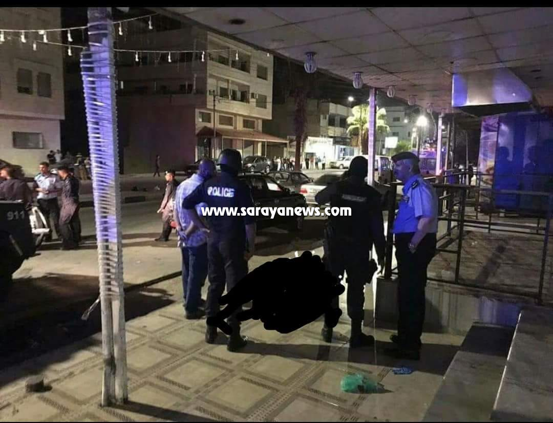 بالصور ..  اربد: مشاجرة مسلحة في الرمثا  ..  والدرك يتدخل