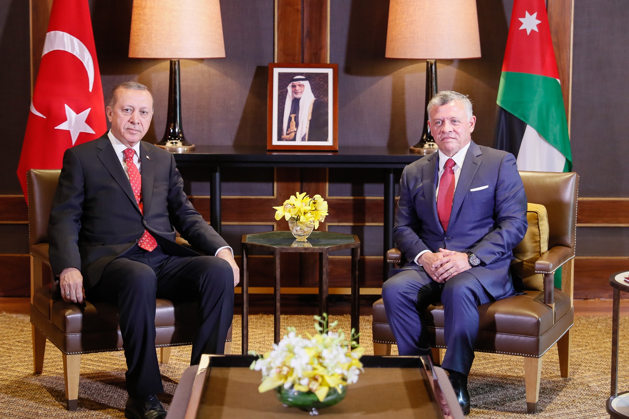 الملك واردوغان يتبادلان التهاني بعيد الفطر