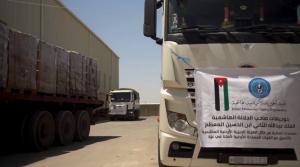 الأردن يسير 35 شاحنة مساعدات إلى غزة