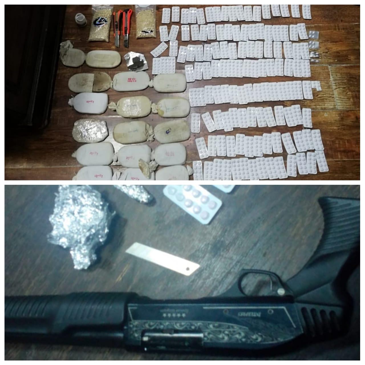  القبض على(35)  شخصاً من مروجي ومتعاطي المخدرات وتضبط بحوزتهم كميات كبيرة من تلك المواد وسلاح ناري 