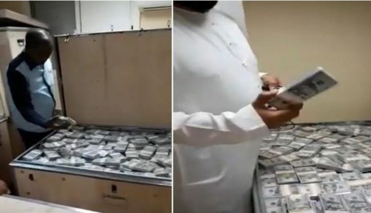 بالفيديو  ..  ما حقيقة ضبط صناديق ضخمة مملوءة بالدولارات على متن طائرة عراقية خاصة في مطار دبي ؟