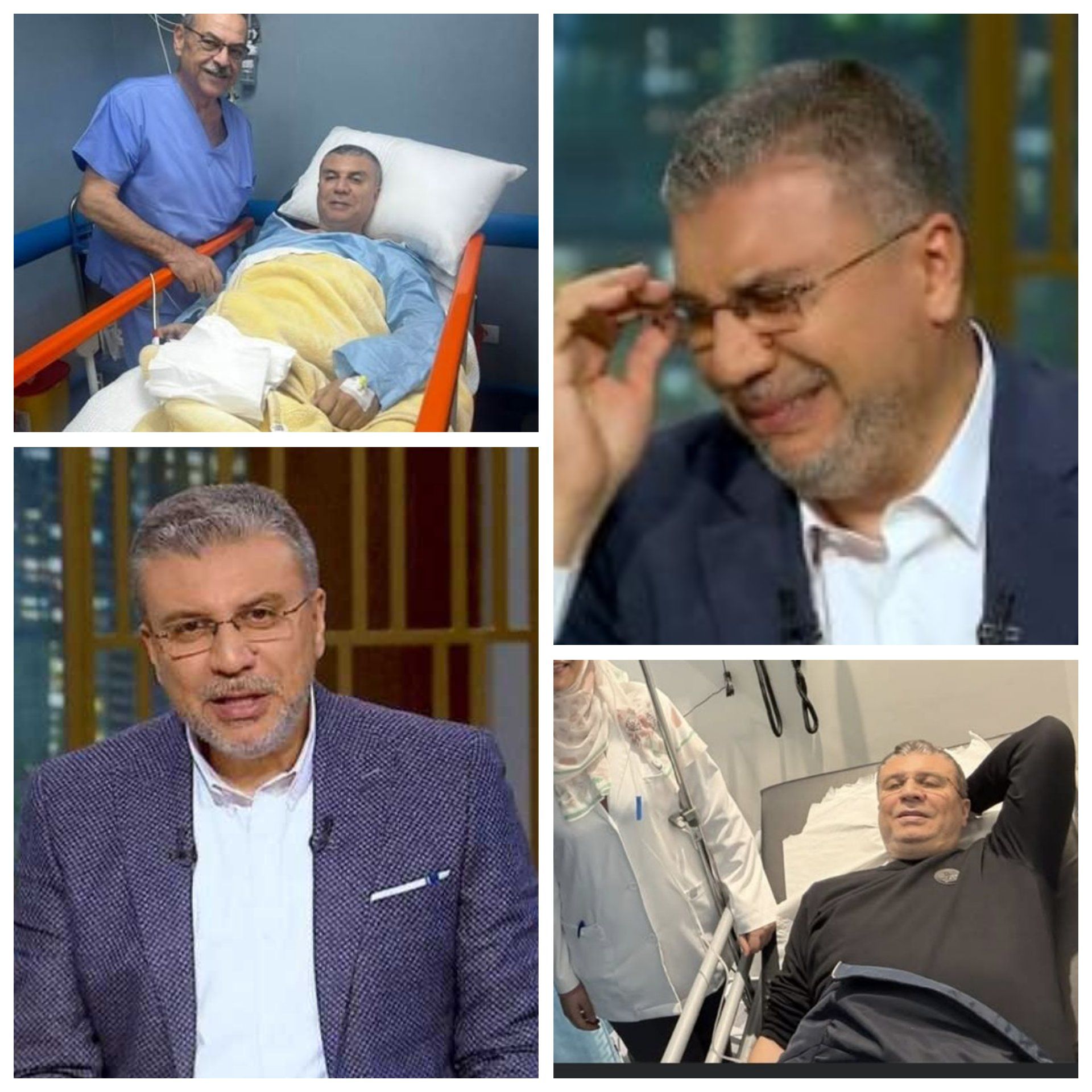 بعد خطوبه ابنه علي ملك زاهر بأيام ..  وعكة صحية مفاجئة تنقل الإعلامي عمرو الليثي إلى العناية الحثيثة