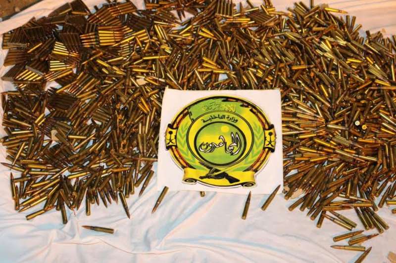 احباط محاولة تهريب "5456" طلقة حية في منطقة الدائر في السعودية