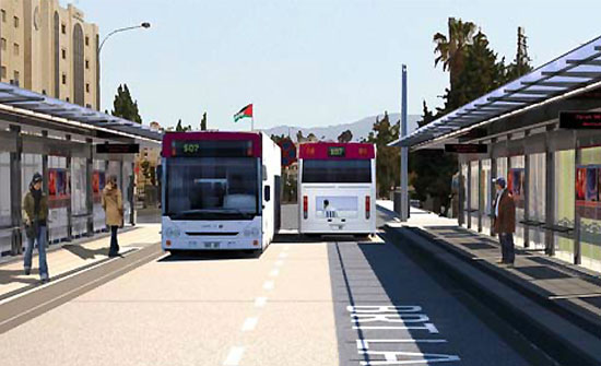 احالة عطاء مشروع الباص سريع التردد عمان ـــ الزرقاء  بتكلفة 23 مليون و868 الف دينار