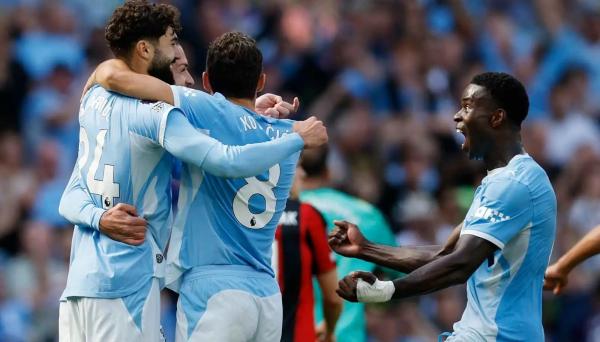 مانشستر سيتي يفتتح مشواره بالدوري الإنجليزي بفوز على بورنموث