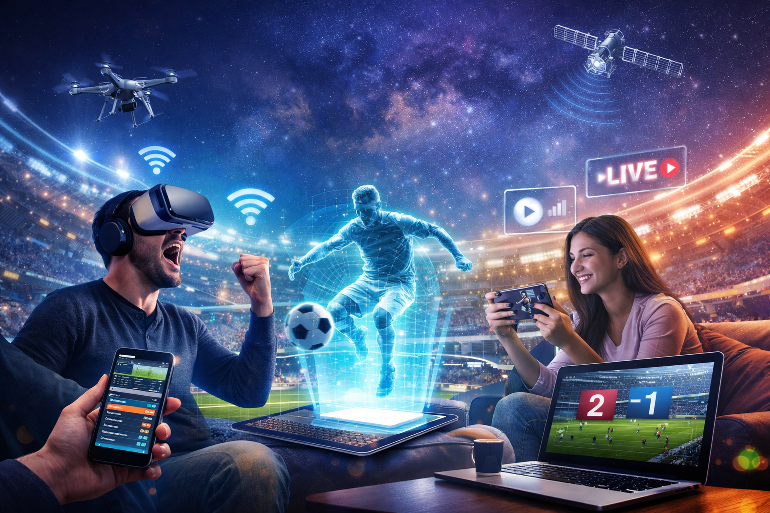 كيف تغيّر التكنولوجيا مشاهدة المباريات المباشرة اليوم