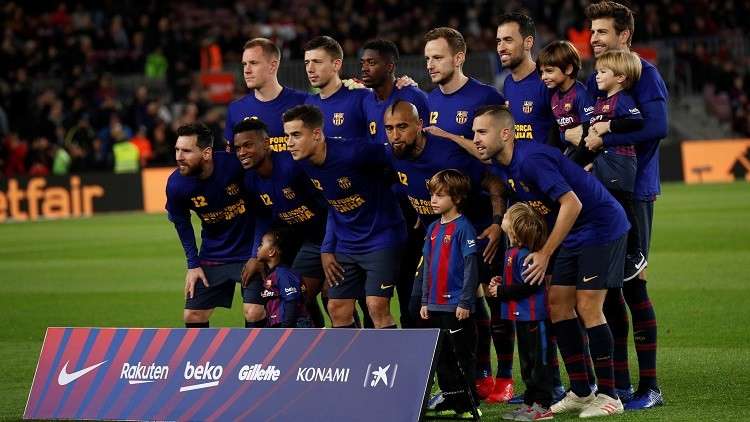 غيابات عديدة في قائمة برشلونة لمباراته اليوم في كأس الملك