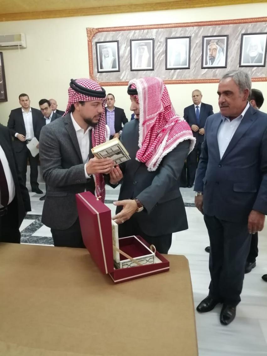 بالصور .. سمو الامير الحسين بن عبدالله لأهالي معان: أشكركم
