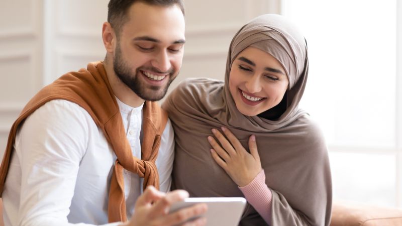 رسائل تهنئة عيد الفطر من الخطيب لخطيبته