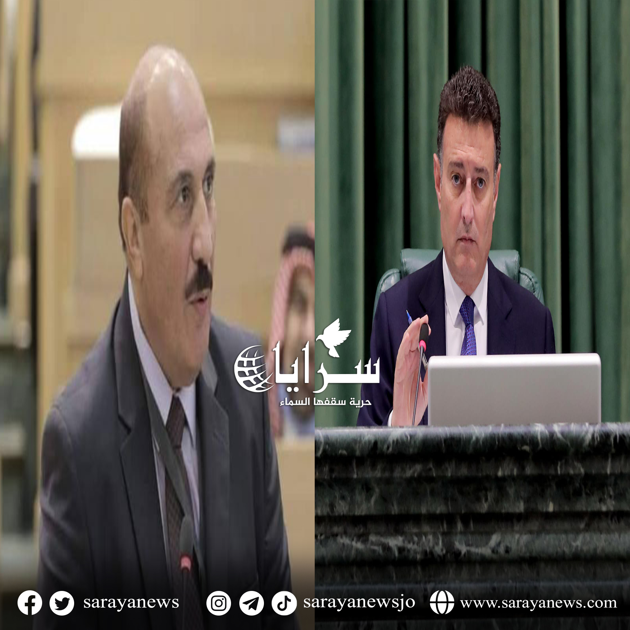 بالفيديو  ..  النائب ذنيبات لزميله فريد حداد:"عيب عليك" ..  والصفدي يرد غاضبًا: "مداخلاتك يا غازي تستفز الحجر" 