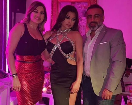 بالفيديو  .. هيفاء وهبي تحتفل للمرة الثانية بعيد ميلادها وتشعل الحفل برقصها 