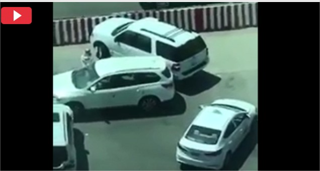 بالفيديو : سعودية تنقذ سائقها في شارع مزدحم بالرياض!