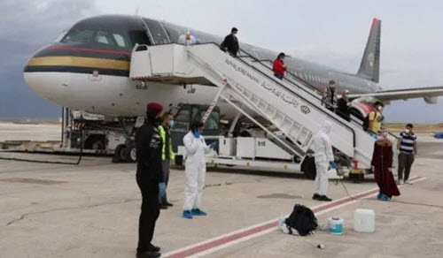 وصول طائرة تقل أردنيين عائدين من تركيا