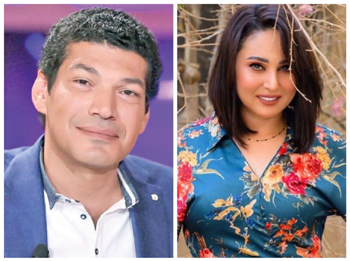 بالفيديو و الصور  ..  الصلح بين باسم سمرة ورحاب الجمل في منزل أشرف زكي